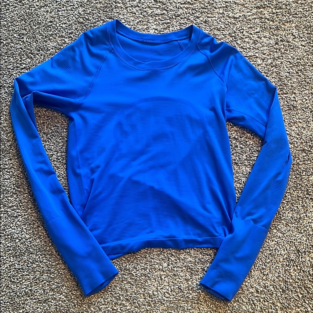 Women's Blue Long Sleeve Top